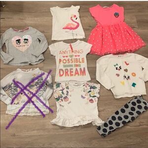 Girl top & dress bundle 7